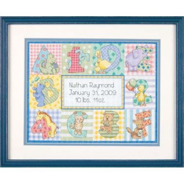 <strong>Zoo Alphabet Cross Stitch Kit</strong> <em>Dimensions D73472</em>