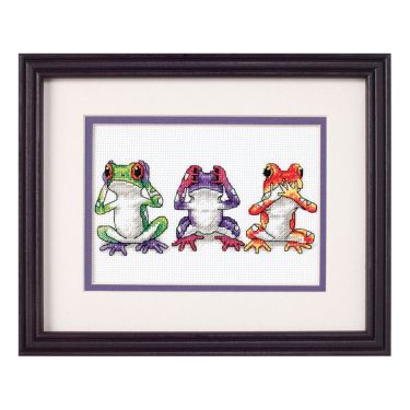 <strong>Treefrog Trio Counted Cross Stitch Kit</strong> <em>Dimensions D16758</em>