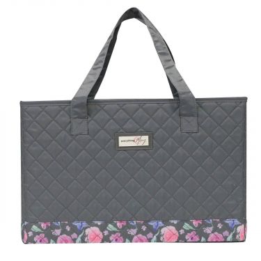 <strong>Sewing Machine Bag</strong> <span>Quilted Grey & Pink Floral, Carry Bag for Brother, Singer, Bernina and Most Sewing Machines</span> <em>Everything Mary EVM10143-9</em>