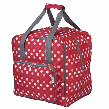 <strong>Large Overlocker Bag</strong> <span>Red Polka Dot | 38 x 36 x 33cm | Carry Bag for Janome, Brother, Singer, Bernina and Most Overlockers</span> <em>Sew Stylish PT650-RED-POLKA</em>