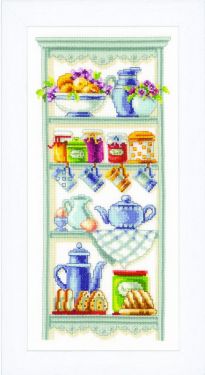 <strong>Counted Cross Stitch Kit Kitchen Shelf</strong> <em>Vervaco PN-0021710</em>