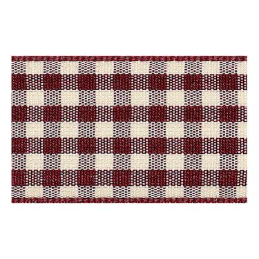 <strong>Berisfords 25mm Natural Gingham Ribbon (20m spool)</strong> <em>Berisfords Ribbon R1438-25---</em>