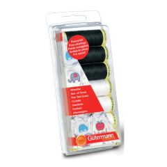 Thread Set: Sew-all: Black & White: 7 X 100m Gütermann Thread 731110-1