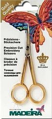Madeira Gold Plated Curved Embroidery Scissors Madeira 9476