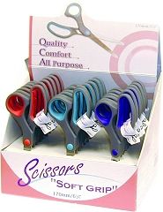 Soft Grip Scissor 7inch Display Box Groves and Banks B4807