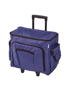 Sewing Machine Trolley Bag on Wheels Navy | 47 x 38 x 24cm | Sewing Machine Storage for Janome, Brother, Singer, Bernina and Most Machines Sewing Online 006105-NAVY