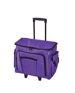 Sewing Machine Trolley Bag on Wheels Purple | 47 x 38 x 24cm | Sewing Machine Storage for Janome, Brother, Singer, Bernina and Most Machines Birch 006105-P