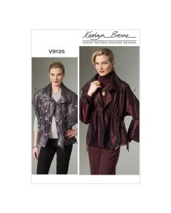 Vogue Kathryn Brenne Sewing Pattern V9135, Misses' Vest and Jacket, XS, M Vogue V9135Y