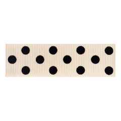 Berisfords 15mm Spotty Grosgrain Ribbon (4m spool) Berisfords Ribbon C13461-15---