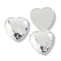 Clip On Or Sew On Rhinestones 12mm Heart Trimits CB145X