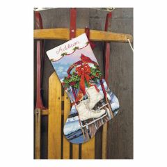 Needlepoint: Stocking: Ice Skates Dimensions D71-09152