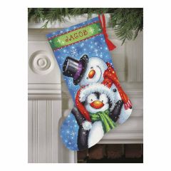Needlepoint: Stocking: Polar Pals Dimensions D71-09153