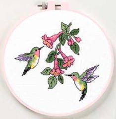 Hummingbird Duo Beginners Cross Stitch Kit Dimensions D72407