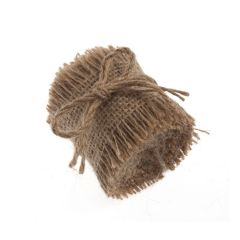 Small Natural Hessian Ribbon Fabric pack of 3 Rolls Groves and Banks EHENG027