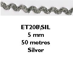 Ric Rac Metallic 5mm Essential Trimmings ET208----