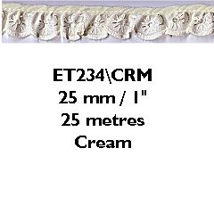 Broderie Anglais Frilled 25mm Essential Trimmings ET234----