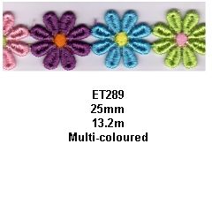 Daisy Trim 25mm 289 Essential Trimmings ET289