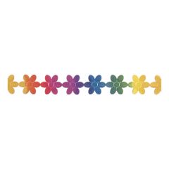 Flower Trim 25m X 18mm Multi-coloured Essential Trimmings ET614-MUL