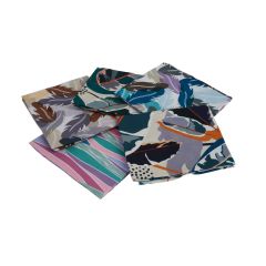 Geo Feathers Blue Themed Pack of 5 Cotton Fat Quarters Sewing Online FA235