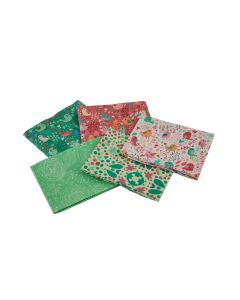 Flowers & Birds Themed Pack of 5 Cotton Fat Quarters Sewing Online FA240