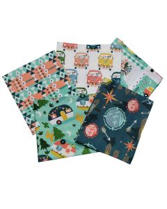 Live Your Adventure Design Fat Quarter Bundle-Pack of 5 Cotton Fat Quarters Sewing Online FE0136