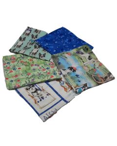 A Dog's Life-Dog Design Fat Quarter Bundle-Pack of 5 Cotton Fat Quarters Sewing Online FE0130