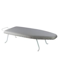 Table Top Ironing Board with Iron Rest | 78 x 32 cm | Compact Folding Steam Iron Table with Folding Legs | Space Saving & Light-weight Ideal for Apartments Caravan and Travel Sewing Online 012122