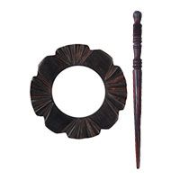 Symfonie Wood Exotica Series Shawl Pins With Stick :: Daisy Knitpro KP20860