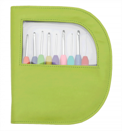 Waves Set Of Colorful 9 Crochet Hooks :: Green Knitpro KP30921