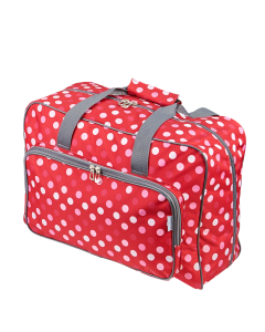 Sewing Machine Bag Red Polka Dot | 46 x 33 x 20cm | Carry Bag for Janome, Brother, Singer, Bernina and Most Sewing Machines Sew Stylish PT660-RED-POLKA