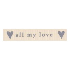 Berisfords 15mm All My Love Ribbon (20m spool) Berisfords Ribbon R13493-15---