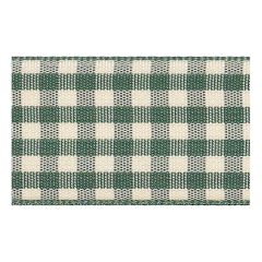 Berisfords 10mm Natural Gingham Ribbon (20m spool) Berisfords Ribbon R1438-10---