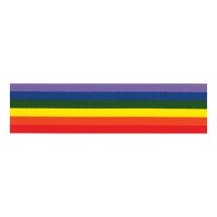 Berisfords Multicolour Rainbow Ribbon (20m spool) Berisfords Ribbon R60003----1