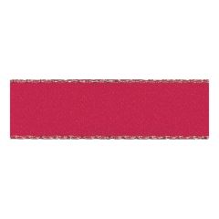 Berisfords 15mm Gold Metallic Edge Satin Ribbon (20m spool) Berisfords Ribbon R7696-15---