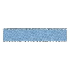 Berisfords 7mm Silver Metallic Edge Satin Ribbon (20m spool) Berisfords Ribbon R8603-7---