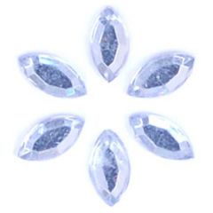 Glue-on Acrylic Stones 8x4mm Oval Trimits B6039----