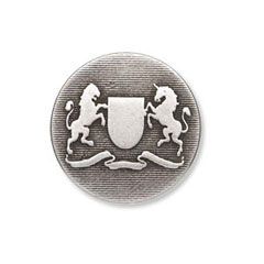 Antique Crest Metal Button G4244 | 23mm (Pack of 50) Trimits G424436--