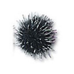 Trimits PP78 | Black/Silver Metallic Pom Poms | Toy Making | 13mm | 100 pack Trimits PP78