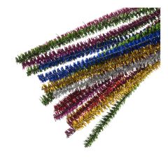 Glitter Chenille 6mm x 30cm 100 pack Trimits ST--GLT