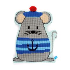 Cross Stitch Cushion: Shaped: Sailor Mouse Vervaco PN-0154849