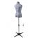<strong>Adjustable Trouser Dressmakers Dummy</strong> <span>in a Geometric Blue on White Fabric with Hem Marker, Dress Form Sizes 10 to 16, Pin, Measure, Fit and Display your Clothes on this Tailors Dummy</span> <em>Sewing Online FG263</em>