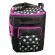 <strong>Large Sewing Machine Trolley Bag on Wheels</strong> <span>Black with White Spots & Pink Trim | 53 x 41 x 29cm | Sewing Machine Storage for Janome, Brother, Singer, Bernina and Most Machines</span> <em>Sewing Online 006106-BLK-PINK</em>