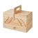 <strong>Small Wooden Cantilever Sewing Box</strong> <span>Light Pine/Ditsy Floral Design Interior, 29x24x17cm, 3 Tier Storage and Organiser Box with Compartments for Sewing Supplies, Accessories, Thread, Needles, etc</span> <em>Sewing Online LW5188</em>
