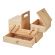 <strong>Small Wooden Cantilever Sewing Box</strong> <span>Light Pine/Ditsy Floral Design Interior, 29x24x17cm, 3 Tier Storage and Organiser Box with Compartments for Sewing Supplies, Accessories, Thread, Needles, etc</span> <em>Sewing Online LW5188</em>