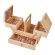 <strong>Small Wooden Cantilever Sewing Box</strong> <span>Light Pine/Ditsy Floral Design Interior, 29x24x17cm, 3 Tier Storage and Organiser Box with Compartments for Sewing Supplies, Accessories, Thread, Needles, etc</span> <em>Sewing Online LW5188</em>