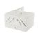 <strong>Medium Wooden Cantilever Sewing Box</strong> <span>White with Geometric Design Interior, 31x24x23cm, 3 Tier Storage and Organiser Box with Compartments for Sewing Supplies, Accessories, Thread, Needles, etc</span> <em>Sewing Online LW5190</em>