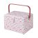 <strong>Large Sewing Box</strong> <span>Pink and Blue Floral Fabric | 31 x 23 x 20cm | Storage and Organiser Basket with Compartments for Sewing Supplies, Accessories, Thread, Needles and Scissors</span> <em>Sewing Online GA1121L</em>