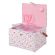 <strong>Large Sewing Box</strong> <span>Pink and Blue Floral Fabric | 31 x 23 x 20cm | Storage and Organiser Basket with Compartments for Sewing Supplies, Accessories, Thread, Needles and Scissors</span> <em>Sewing Online GA1121L</em>