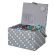 <strong>Large Sewing Box</strong> <span>Grey Spot Fabric | 31 x 23 x 20cm | Storage and Organiser Basket with Compartments for Sewing Supplies, Accessories, Thread, Needles and Scissors</span> <em>Sewing Online GA1129L</em>