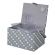 <strong>Large Sewing Box</strong> <span>Grey Spot Fabric | 31 x 23 x 20cm | Storage and Organiser Basket with Compartments for Sewing Supplies, Accessories, Thread, Needles and Scissors</span> <em>Sewing Online GA1129L</em>